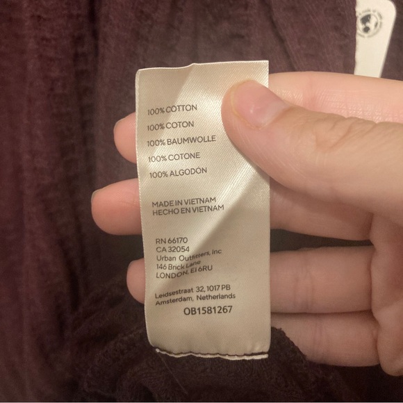 Free People Small Juicy Long Sleeve Date Night Wine Waffle Knit Cowl Neck - Picture 5 of 5